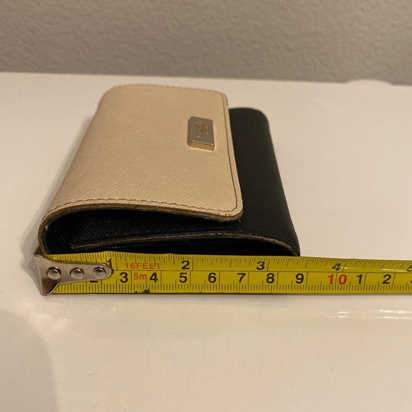 Kate Spade Joy Laurel Way Trifold Snap Small Wallet WLRU5028 - SoftPorcln/ Black - Picture 12 of 12